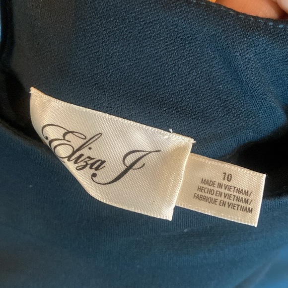 Eliza J Green 3/4 Sleeve Midi Dress Size 10- Cocktail Office Dress - Picture 5 of 5